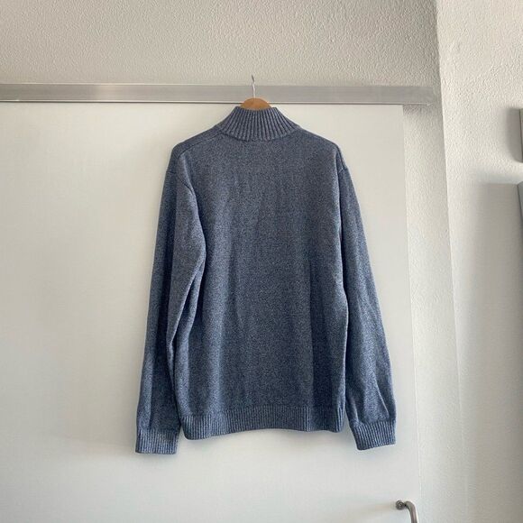 Rodd & Gunn Merrick Bay 1/4 Zip Cotton Sweater in Indigo Size XL - Picture 7 of 12